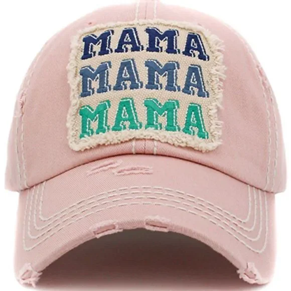 Light Pink Mama Mama Mama Baseball Hat - Picture 2 of 5